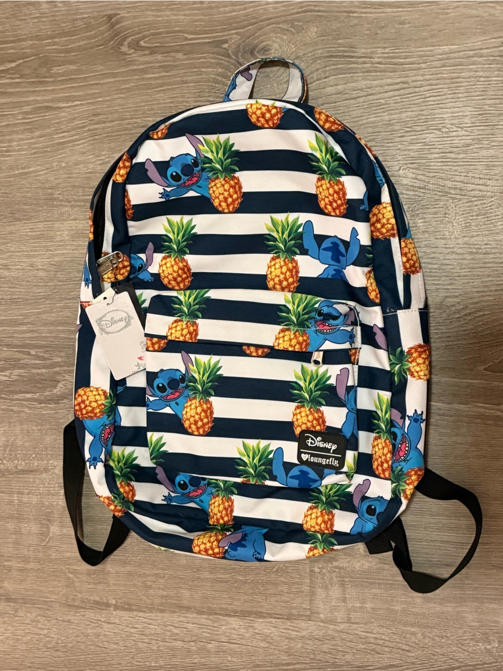 Loungefly Disney Lilo Stitch Pineapple Striped Hawaii Hawaiian Backpack Bookbag
